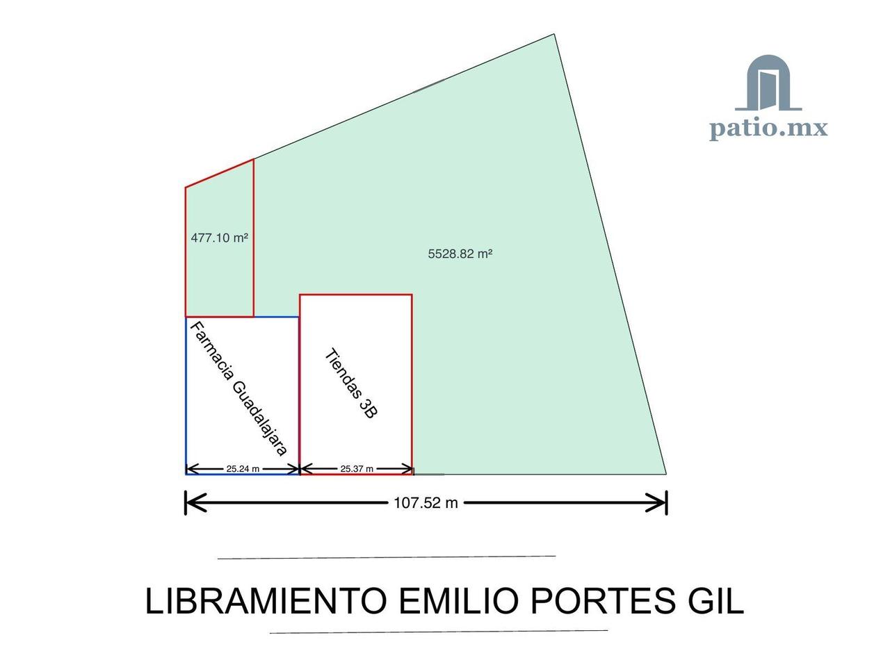 Terreno comercial sobre Portes Gil — foto 2
