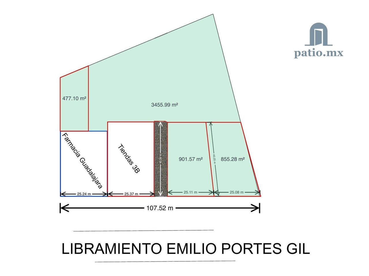 Terreno comercial sobre Portes Gil — foto 3