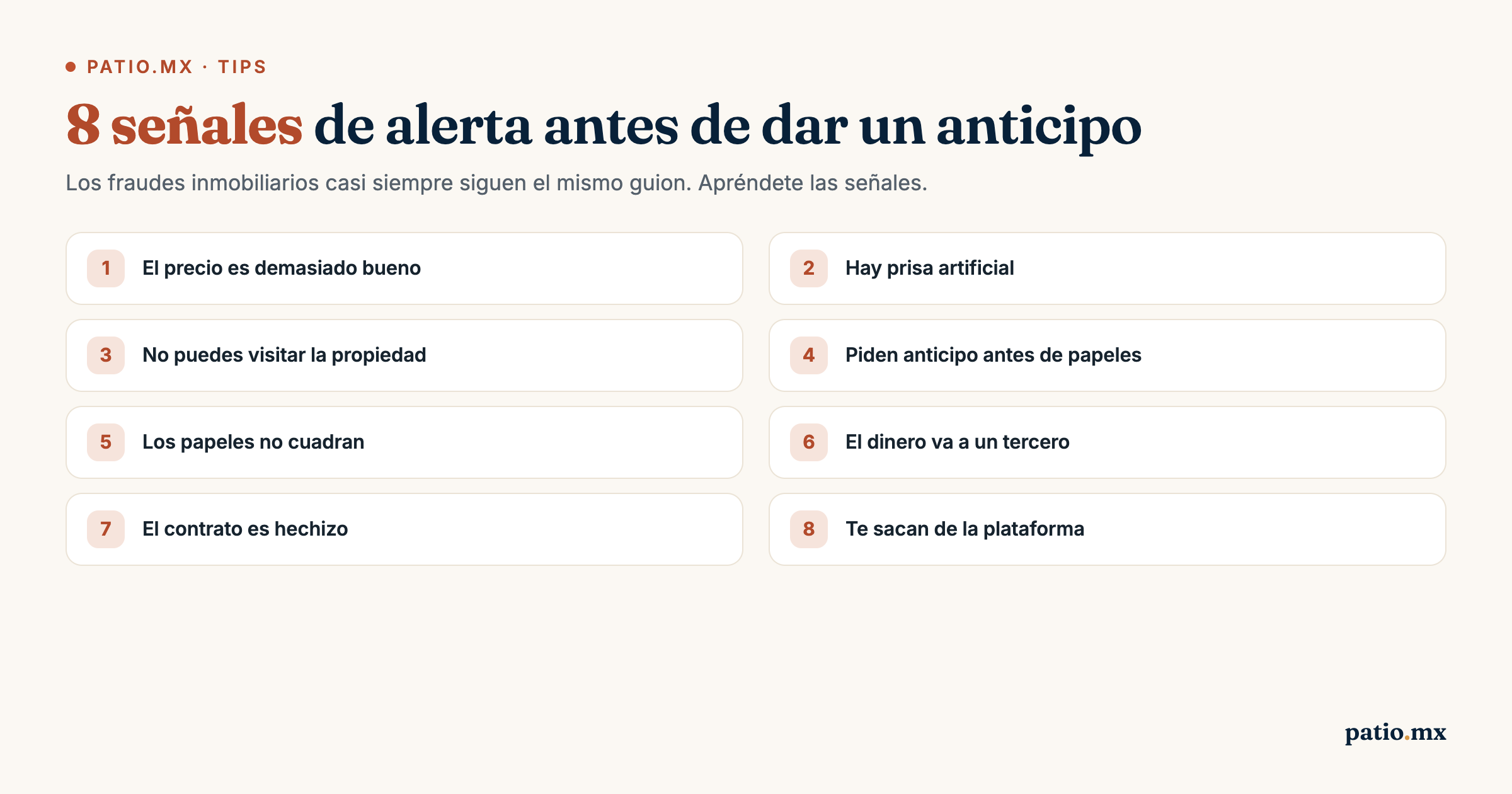 Las 8 señales de alerta de un fraude inmobiliario